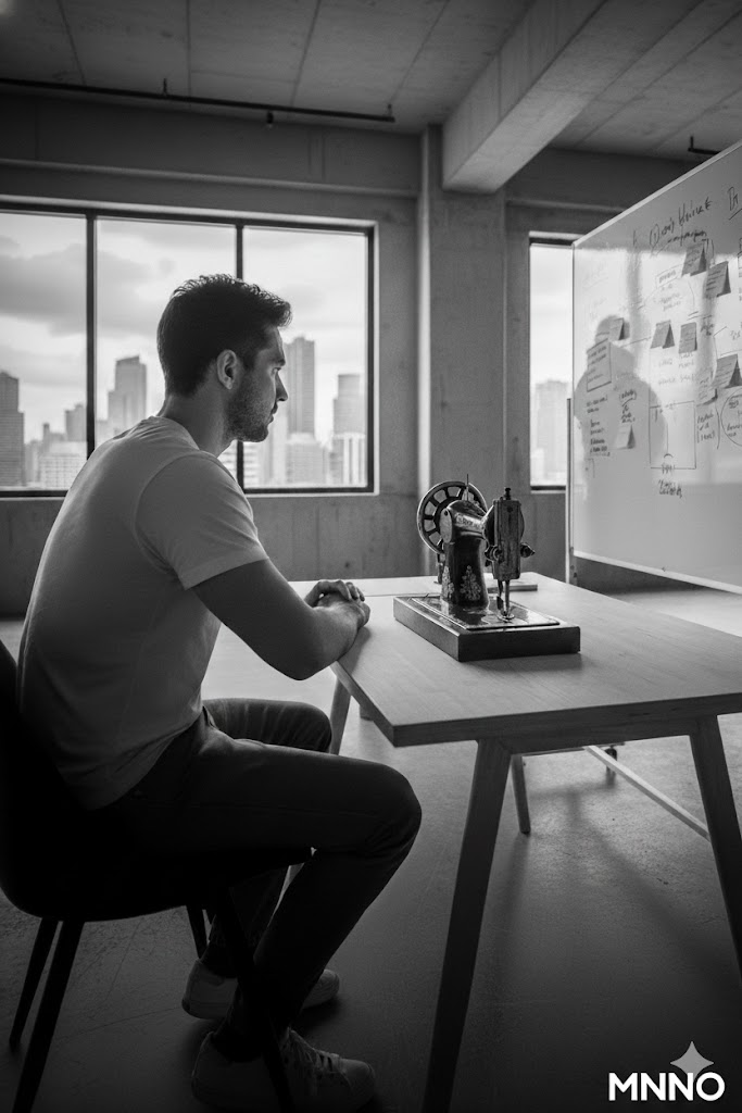 Afbeelding van een zakelijke visie of handgemaakt product in de studio